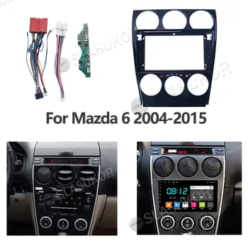 Pentru Mazda 6 2004 2005 Anii 2006-2015 Masina Fascia Fire de Bord Controlul CANBUS Munca Stereo Panoul de Bord DVD-ul de Instalare Cadru de 9 Inch 2din