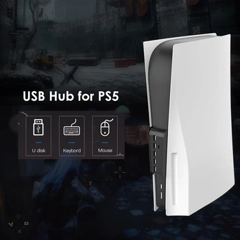 Pentru PS5 6 in 1 USB Hub USB Splitter Expander Hub Adaptor cu 5 USB A + 1 C USB Porturi pentru PS 5 Ediție Digitală Consola