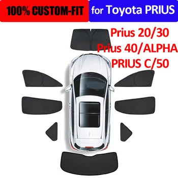 Pentru Toyota Prius 30 20 50 Auto Parasolar Geam Lateral Confidențialitate Umbra Soare Luminator Orb Fata-Spate, Parbriz Toyota Prius V C Alfa