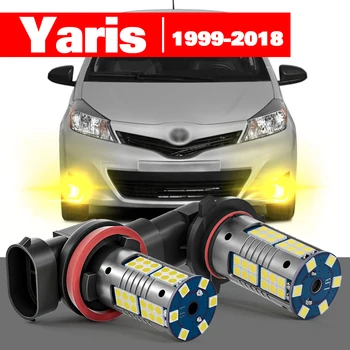 Pentru Toyota Yaris Vitz 1999-2018 Accesorii 2 buc LED Lumina de Ceață 2005 2006 2007 2008 2009 2010 2011 2012 2013 2014 2015 2016 2017