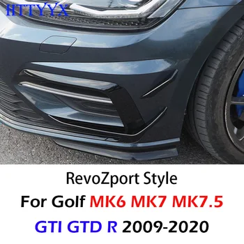 Pentru Volkswagen Golf MK6 MK7 MK7.5 GTI GTD R 2009 2010 2011 2012-2018 2019 2020 Negru Lucios RevoZport Stil Bara Fata Aripi