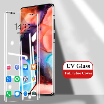 Pentru Xiaomi 12S Ultra 12S Pro Ecran Protector UV 3D Full Lipici Capacul de Sticlă Călită Pentru Mi 12s Pro Ultra Anti Albastru Mat UV Film