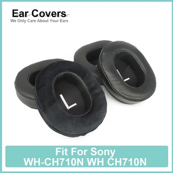 Pernițe Pentru Sony WH-CH710N WH CH710N Căști Earcushions Proteine Velur piele de Oaie Tampoane de Spuma pentru Urechi Tampoane Negru Confortabil