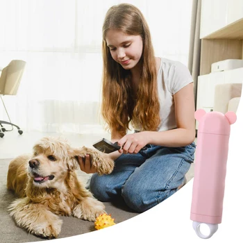 Pet Hair Removal Tool Drăguț Reutilizabile Câine Îndepărtarea Părului cu Role Pentru Câini Și Pisici -ing Gaura de Design Auto-Curatare Câine Îngrijirea Consumabile