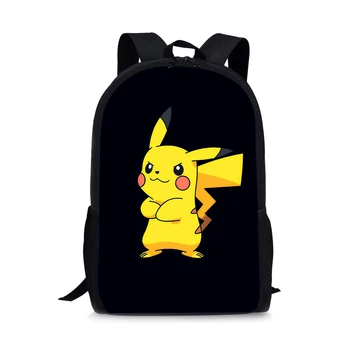 Pikachu Stil De Imprimare Nou Ghiozdan Mare Scoala De Student Rucsac Impermeabil Bagpack Capacitate Primar Saci De Carte
