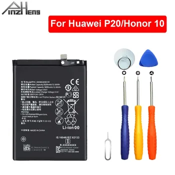 PINZHENG 3400mAh Capacitatea Reală a Bateriei Pentru Huawei P20 Onoarea 10 Replacment Bateria HB396285ECW Baterie Cu Instrumente Gratuite