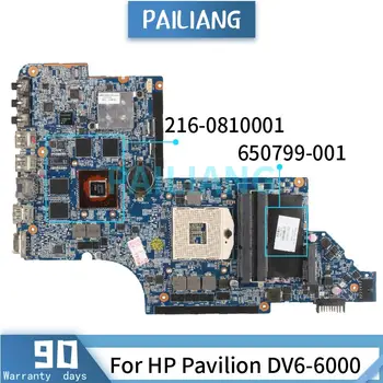Placa de baza Pentru HP Pavilion DV6-6000 Laptop placa de baza 650799-001 650799-501 HM65 216-0810001 DDR3 Testat OK