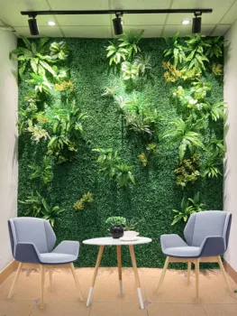 Plante artificiale Flori de Perete Panou de Perete din Plastic Verde Gazon Tropicale cu Frunze DIY Nunta Decor Acasă Accesorii