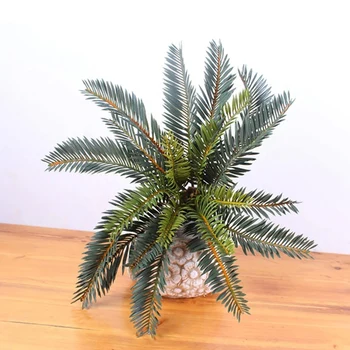 Plante tropicale Artificiale Palmier de Plastic, Frunze de Palmier Verde Monstera Fals Frunze de nucă de Cocos pentru Biroul de Acasă Decor Nunta