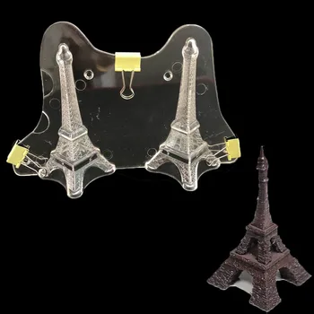 Policarbonat Mucegai 3D Turnul Eiffel Policarbonat Ciocolata Mucegai Bakeware Bomboane Mucegai Decorare Tort de produse de Patiserie de Copt Instrumente