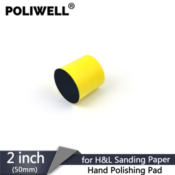 POLIWELL 2 inch Disc de Slefuire Suport Smirghel Velcro Suport Tampon de Lustruire de Mână Pad de Slefuire pentru Cârlig și Buclă de Șlefuire Discuri