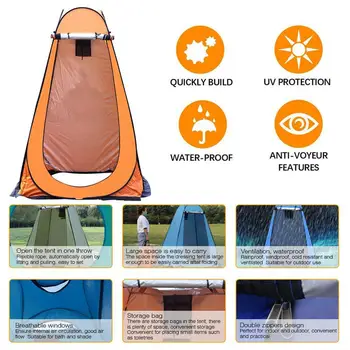 Pop-Up De Confidențialitate Cort Portabil Duș În Aer Liber Tabara De Corturi Toaletă Vestiar Adăpost De Ploaie Cu Geanta De Transport Pliabil Cort Usor