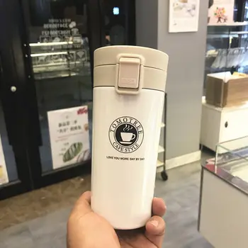 Portabil De Călătorie Premium De Cafea Cana Termos Din Oțel Inoxidabil Pahar Cupe Vacuum Flask Termo Sticla De Apa De Ceai, Cana Termo Cupa
