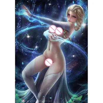 Print Joc Lol Voal Aisha Nud Sexy Fata de Arta Canvas Poster cu Rama Personalizate 16x24 24x36 Inch Bedroom Home Decor Perete Poza