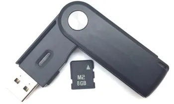Promotie!!! 8GB 4GB 2GB 1GB, 512MB 256MB128MB 64MB M2 Flash Card de Memorie M2 Card cu acces Gratuit la USB Card Reader M2