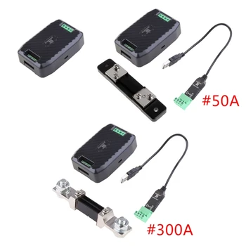 PZEM-017 DC Comunicare Cutie interfata RS485 Modbus 0-300V 300A Șunt Cablu USB 