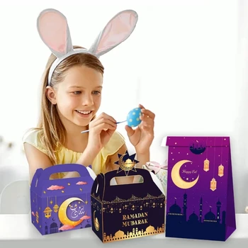 Ramadan Pungi de Cadouri si Cadouri de Etanșare Autocolante pentru Eid Mubarak Trata Cutie Ramadan Goodie Bag Ramadan Festival Consumabile