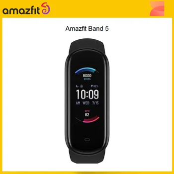 Renovat mașină Amazfit Banda de 5 ceas Inteligent Construit-in GPS HD AMOLED de 15 ZILE BATERIA smartwatch