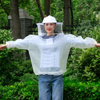 Respirabil albine dovada de îmbrăcăminte de albine dovada îmbrăcăminte de protecție integrată de îmbrăcăminte apicultura îmbrăcăminte de albine capac apicultura instrumente