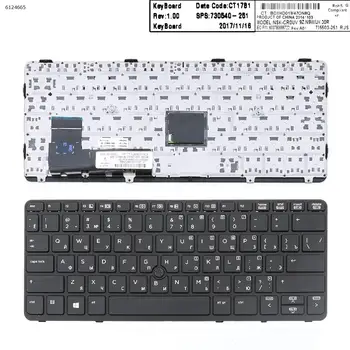 RU rusă Noua Tastatura pentru HP Elitebook 820 820 G1 G2 720 G1 720 G2 725 G2 Laptop Cadru Negru cu Indicator NU cu iluminare din spate