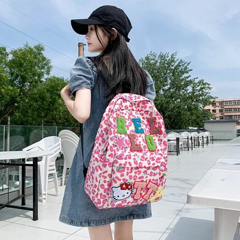 Rucsac Hello Kitty Anime Kawaii Messenger Bag Saci de Umăr Kawaii Drăguț Anime Pack Femei Ghiozdan de Călătorie Sac Mare Capacitate