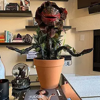 Rășină Piranha Planta Statui De Flori Decor De Film Prop Curte De Artă Ornamente De Gradina Decor De Halloween Jardineria Decor Acasă