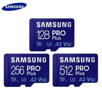 SAMSUNG Card de Memorie PRO Plus Card MicroSD de 128GB, 256GB 512GB Card SD 160MB/s C10 U3 V30 Microsd Micro SD, SDXC 2021 Noi