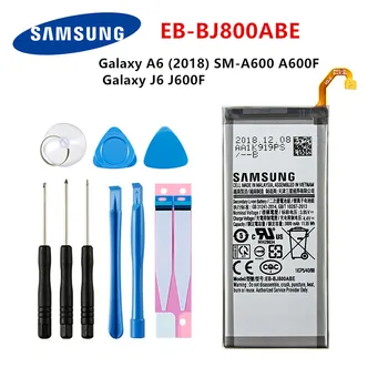 SAMSUNG Orginal EB-BJ800ABE 3000mAh Baterie Pentru Samsung Galaxy A6 (2018) SM-A600 A600F Galaxy J6 J600F Telefon Mobil +Instrumente