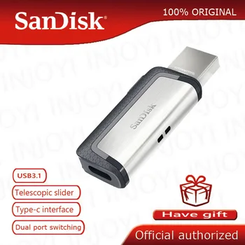 Sandisk Dual USB OTG Flash Drive 128GB SDDDC2 Extreme de Tip C USB3.1 64GB viteza mare de stocare Pen-Drive 16GB PenDrives 32G Stick USB