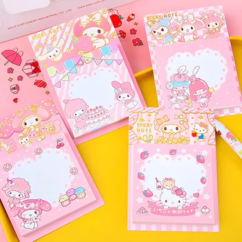 Sanrio Hello Kittys Note Lipicioase Melodia Mea Cinnamoroll Kawaii Student Drăguț Mesaj De Carte Notă Pad Jucarii Fete Cadouri De Craciun