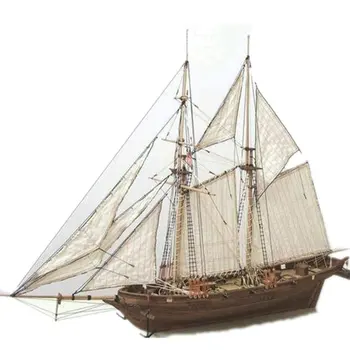 Scară de Asamblare Constructii Kituri de Nave Model de Barcă cu pânze din Lemn Jucarii Harvey Navigatie Model Asamblat din Lemn Kit DIY Model de Navă Cadou