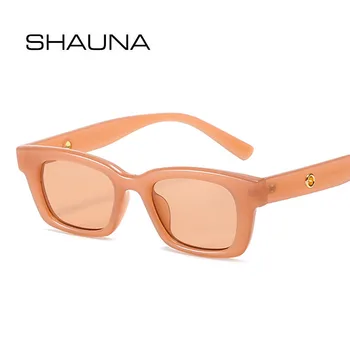 SHAUNA Moda Mic Ochi de Pisica ochelari de Soare pentru Femei Brand Designer Retro Jeleu Cadru Ochelari de Bărbați Ochelari de Soare UV400