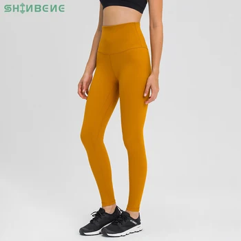 SHINBENE SUPER HIGH RISE Gol-simt Pantaloni de Yoga Sala de Sport Colanti Femei Confortabil Moale Antrenament de Fitness Legging Lungime Completă 27