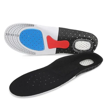 Silicon Gel Insoles Picior De Îngrijire Semele Ortopedice Pantofi Tampoane Fasciita Plantara Toc De Funcționare Sport Insoles Pentru Drumetii, Camping Bărbați