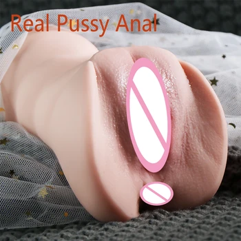 Silicon Jucarii Sexuale pentru Barbati vagin de Buzunar Vaginul Real Masculin Supt Masturbator 3D Vagin Artificial Oral Fals Anal Erotic Adult Toy