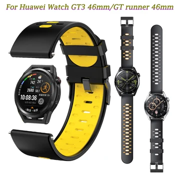 Silicon Sport 22mm Inteligent Watchband Pentru Huawei Watch GT runner 46mm/GT3 46mm Brățară Încheietura mâinii GT 2e/Activ/Elegant Curele Correa