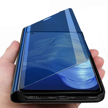 Smart Mirror Magnetic Flip case Pentru Oppo Realme 7 5G 8 Pro Realmy Realmi 7Pro 8Pro Realme7 Realme8 4G Sta Huse de Telefon Coque
