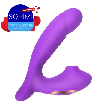 Sohimi 10 Moduri de Puternice Clitoridian Supt G Spot Dildo Vibrator Clit Sucker Reîncărcabilă Stimulator Clitoris Jucarii Sexuale pentru Femei