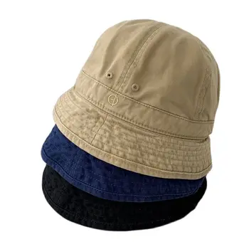 Solid Harajuku Scurt Refuz Prost Pălărie Bărbați Brodate Logo-Ul Spălate De Vară Pălărie Găleată Kpop Bob Panama Capac Nișă De Pescuit Capac Gorras