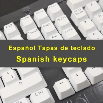 Spaniolă Taste Pentru Tastatură Mecanică Compatibil Cu Switch-uri MX Shot Dublu de Sprijin de Iluminat cu Led Taste