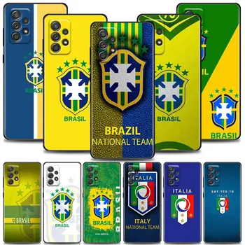 Steagul Brazilian italiană Echipa de Fotbal Funda Caz pentru Samsung A01 A02 A03s A11 A12 A13 A21s A22 A31 A32 A41 A42 A51 4G 5G Caz