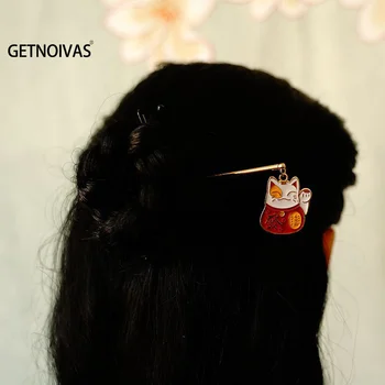 Stil Retro de Metal de Păr Furci de Epocă Hairwear Stick de Păr Bogat Pisica Fete Haine din China Aliaj Agrafe de par Styling Accesorii SL