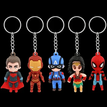 Super-Erou Iron Man Papusa De Desene Animate Figura Spiderman Breloc Accesorii Marvel Avengers Brelocuri Geanta Copii Bijuterii Prietenie Cadou