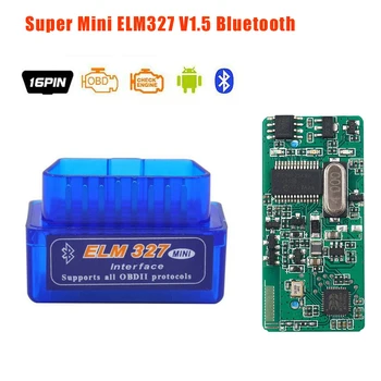 Super Mini ELM327 V2.1 Interfață Bluetooth Funcționează Pe Android Cuplu Bluetooth Elm 327 OBD2 de Diagnosticare Auto OBD II Instrument de