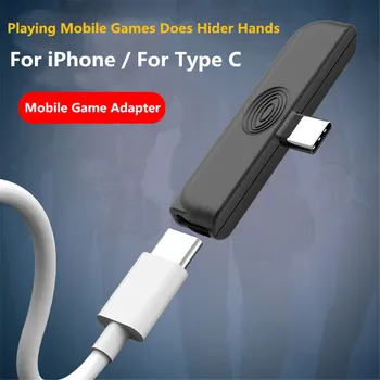 T în Formă de USB de Tip C Extensie Adaptor Audio Converter Mini 90 de Grade Unghi Drept 2 Port Adaptor de Încărcare pentru Xiaomi/iPhone