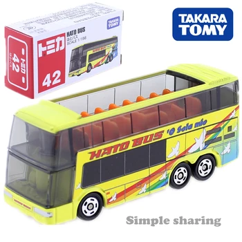 Takara Tomy Tomica Nr 42 Hato Bus 1/156 Din Aliaj De Jucării La Autovehicule Turnat Sub Presiune, Metal Model