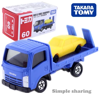 Takara Tomy Tomica Nr 60 Isuzu Elf Vehicul Transportatorii Aliaj De Jucării La Autovehicule Turnat Sub Presiune, Metal Model