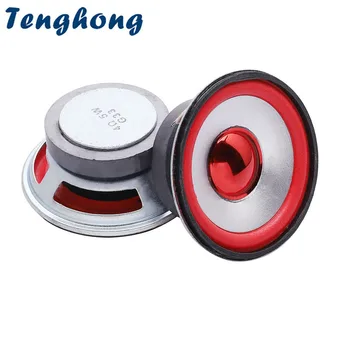 Tenghong 2 buc 2.5 Inch 66MM Gamă Completă Difuzor de 4 Ohm 5W Red Hat Audio Bluetooth Radio Boxe Pentru Home Theater Difuzoare