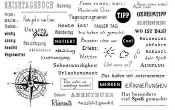 Textul În Limba Germană Clar Timbre Album Ambarcațiuni De Hârtie Timbru Clar Scrapbooking X0296