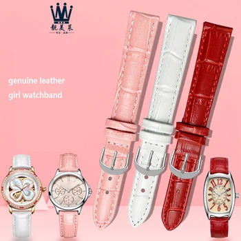 Top de vânzare din piele watchband pentru brand de moda Doamnelor bratara 12 mm 14 mm 15 mm 16 mm 17 mm 18 mm 19mm 20mm roz rosu curea